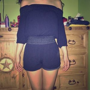 Navy blue romper 💙